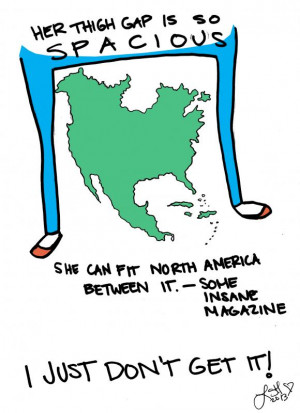 ... continent bridging thigh gap distance is the most coveted of all gaps