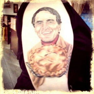 Carl Sagan Tattoos My carl sagan/apple pie tattoo
