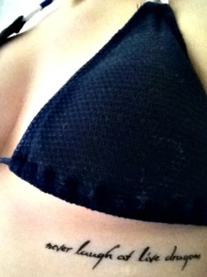 got this tattoo at Tattoos by Fabio in Cambridge, UK. It is a quote ...