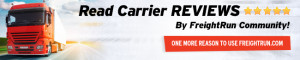 Read Carrier Reviews - Posted by FreightRun Users
