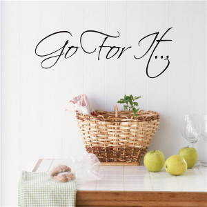 Go For It Inspirational Wall Decals Quotes Wall Vinilo Decorative Home ...
