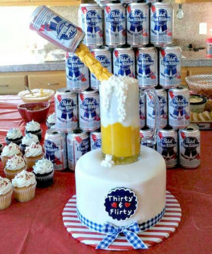 Birthday - PBR Beer CakeBirthday Bash, Thirtieth Birthday, Beer ...