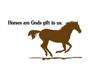 Horse decal wall words girls room teen girl room decor mustang pony ...