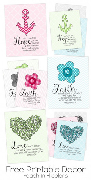 More Free Printable Bible Verse Decor