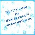 National Aunt And Uncle Day