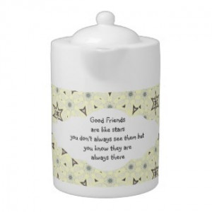 Good Friends Like Stars Always There Quote by countrymousestudio