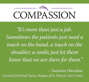 Suzanne care center nurse quote