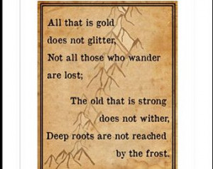 Tolkien Quote Lord of the Rings Hobbit Printable Print Your Own Wall ...