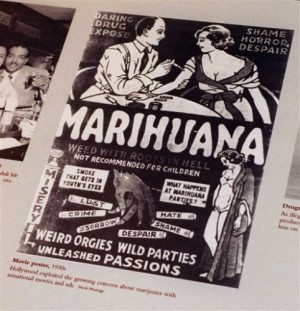 1930s anti-marijuana movie poster from the Drugs Enforcement ...