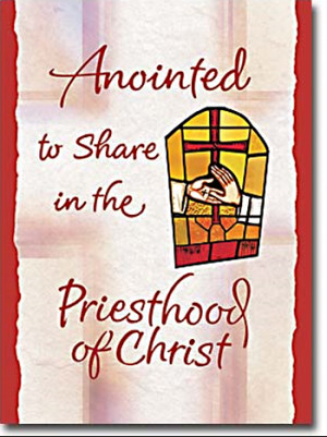 Catholic Priesthood Ordination Card