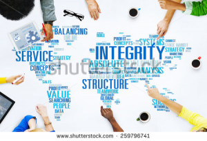 Integrity Honesty Sincerity Trust Reliability Concept - stock photo