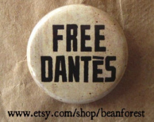 free dantes (Count of Monte Cristo, Alexandre Dumas) - pinback button ...
