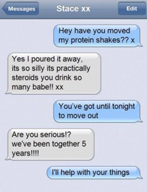 OtherGround Forum >>Funny Break Up Messages (Pics)