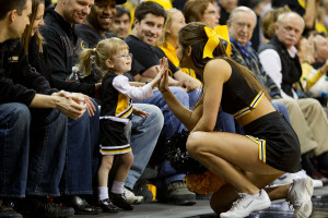 Iowa cheerleader Julie Blumberg helps cultivate Hawkeye spirit in a ...