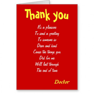 Thank You Doctor Cards & More