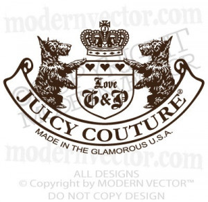 JUICY COUTURE Vinyl Wall Decal Lettering Sticker Quote Bedroom Wall ...