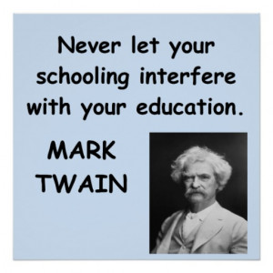 Mark Twain quote Posters