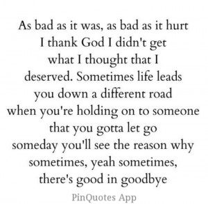 Carrie Underwood- Good in Goodbye. This song is amazing.
