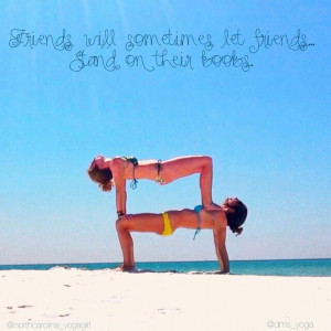 yoga #acroyoga #tabletoppose #friends #fun #funny #quotes