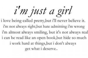 Im just a girl.....