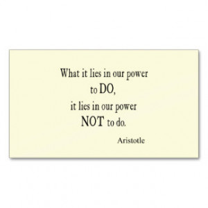 Inspirational Quotes Business Cards