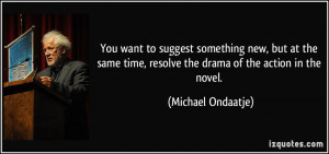 You want to suggest something new, but at the same time, resolve the ...