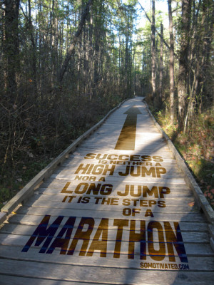 Success is neither a high jump nor a long jump; it is the steps of a ...