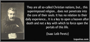 They are all so-called Christian nations, but... this superimposed ...