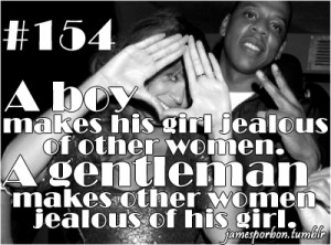his girl jealous of other women. A gentleman makes other women jealous ...