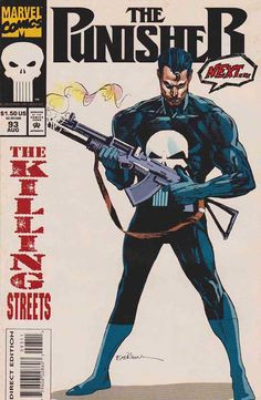 The Punisher #93 Cover By Bill Sienkiewicz. Killing Streets Story by ...