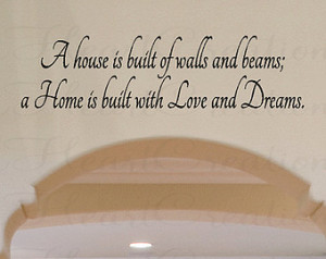Beams Vinyl Wall Decal - Picture Photograph Family Entryway Wall Quote