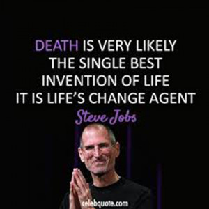 death the single best invention steve jobs picture quote
