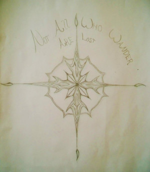 Compass Rose ( tattoo ) by midnightwolfchild