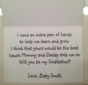 Future way to ask godparents