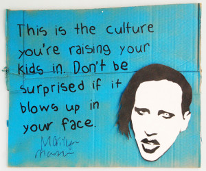 Quote no.147 - Marilyn Manson -- art graffiti street urban stencil ...