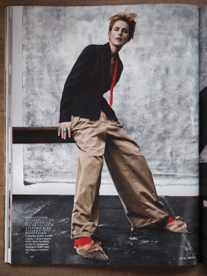 Vogue July 2015 Stella Tennant by Craig McDean