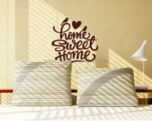 home wall decals quote home sweet home quote wall decals