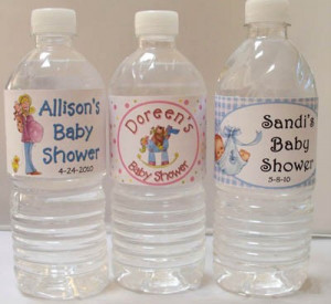 Baby Shower Water Bottle Label Sayings