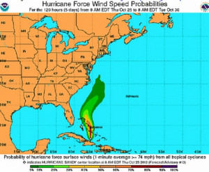 National Hurricane Center Maps: Hurricane Sandy 2012 Hits Cuba, Could