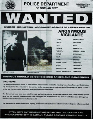 The Dark Knight Rises Wanted Poster & Official Trailer #3 Goes Viral