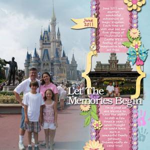 Disney Scrapbook Layout Ideas