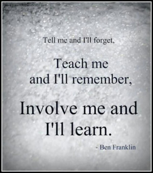 involvement #learn #teach