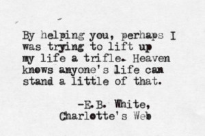 Charlotte's Web - E.B. White. I missed out on a lot of good children's ...
