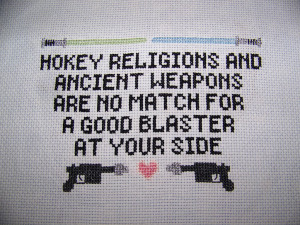 Hand: Han Solo Quote Cross Stitch