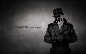Watchmen text quotes rorschach monochrome hats wallpaper background
