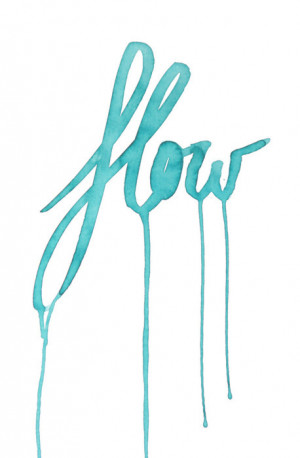 flow, quote, text, turquoise, typography