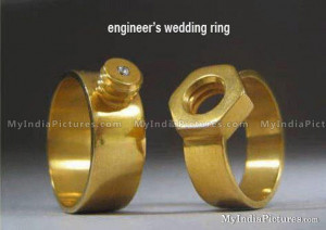 Mechanical Engineers Wedding Ring Funny