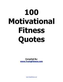 100 Motivational Fitness Quotes