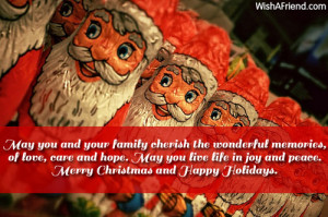 May you and your family cherish the wonderful memories, of love, care ...