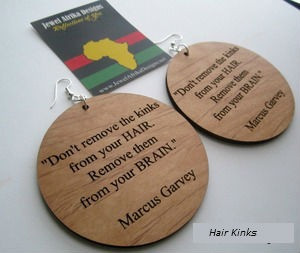 Marcus Garvey Quote Earrings